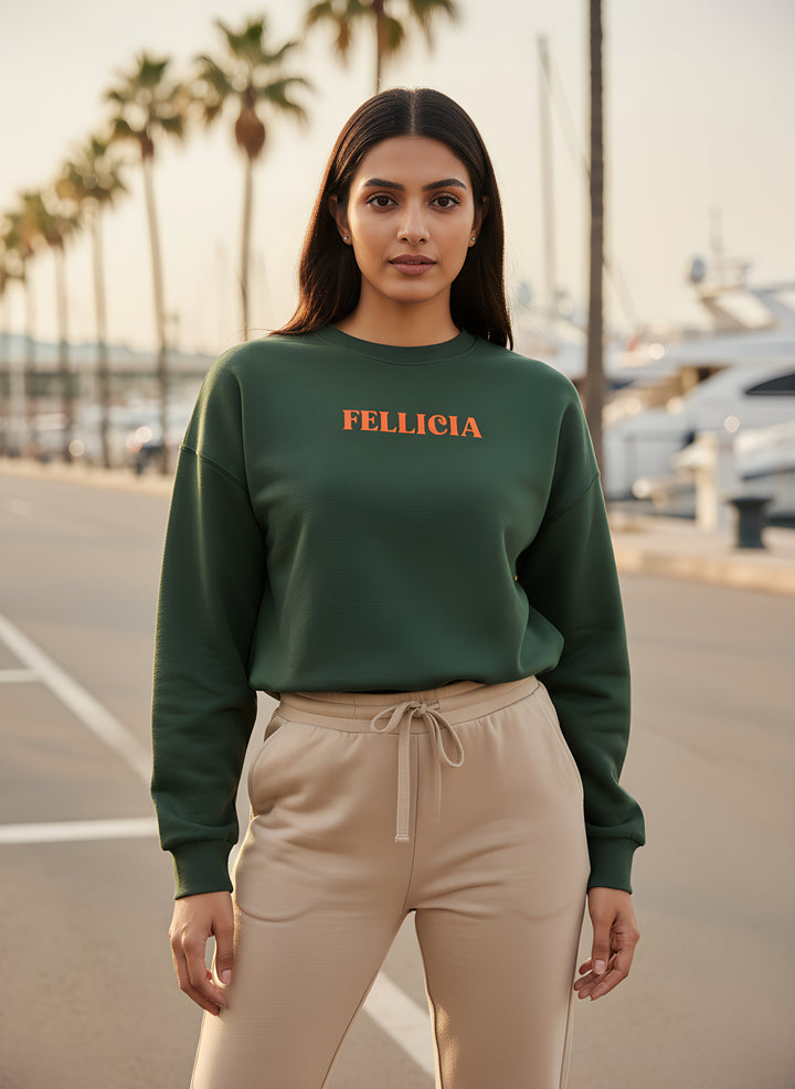 Sweatshirt – 260 GSM Loop Knit Cotton | OLIVE GREEN