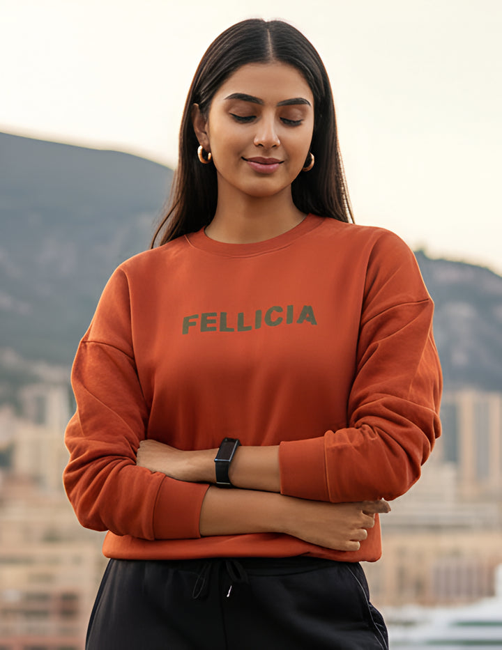 Sweatshirt – 260 GSM Loop Knit Cotton | ORANGE