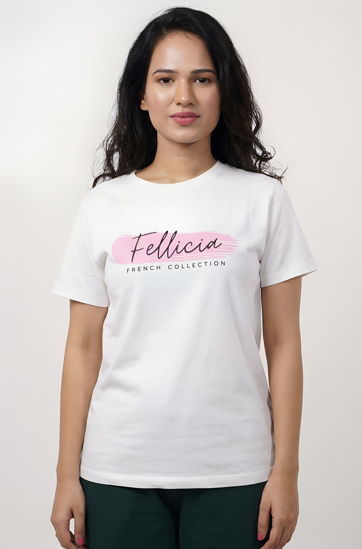 White Comfort Tee for Women