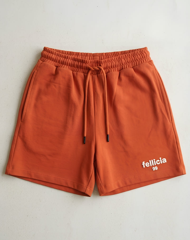Cotton Loop-Knit Sweat-Shorts (Orange) – Sport Luxe Essential