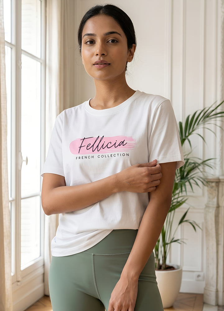 White Comfort Tee for Women