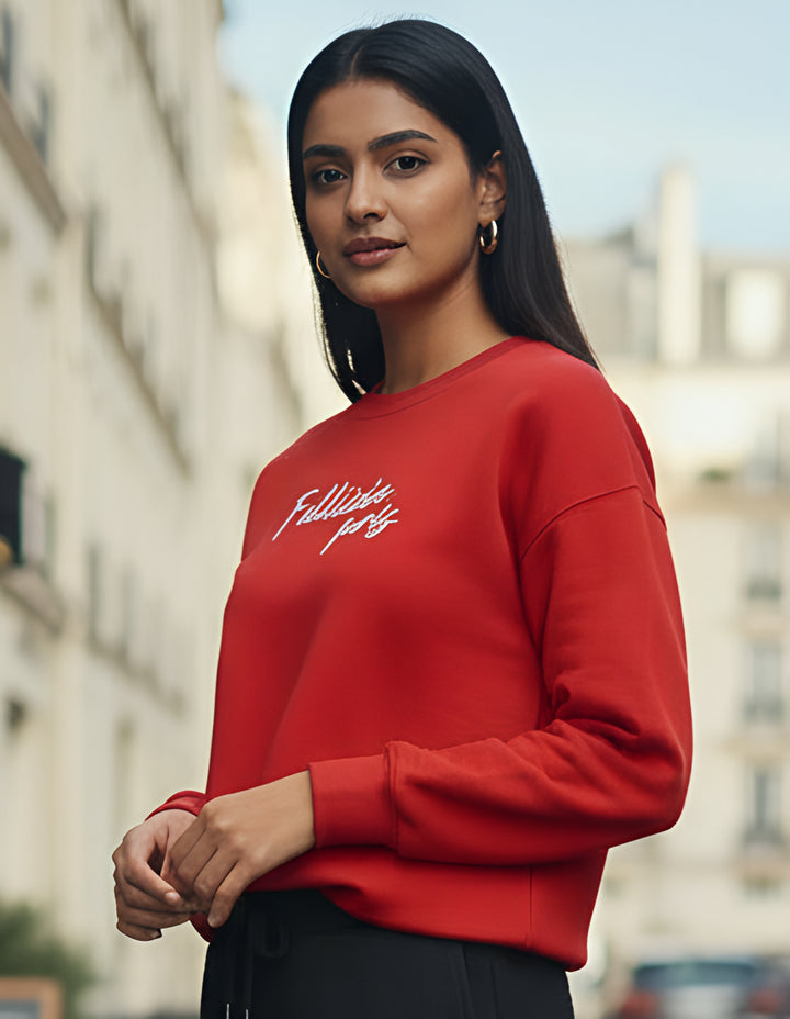 Sweatshirt – 260 GSM Loop Knit Cotton | RED