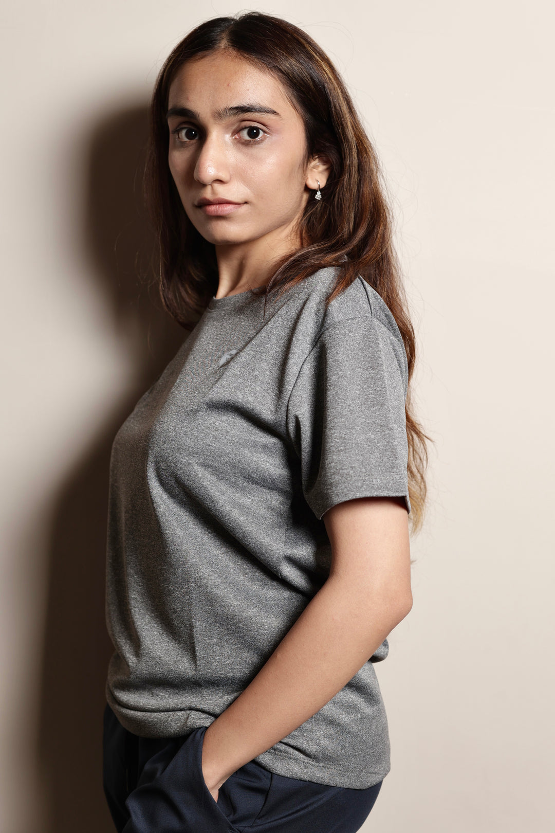 Performance Tshirt for Women (Ash Grey)