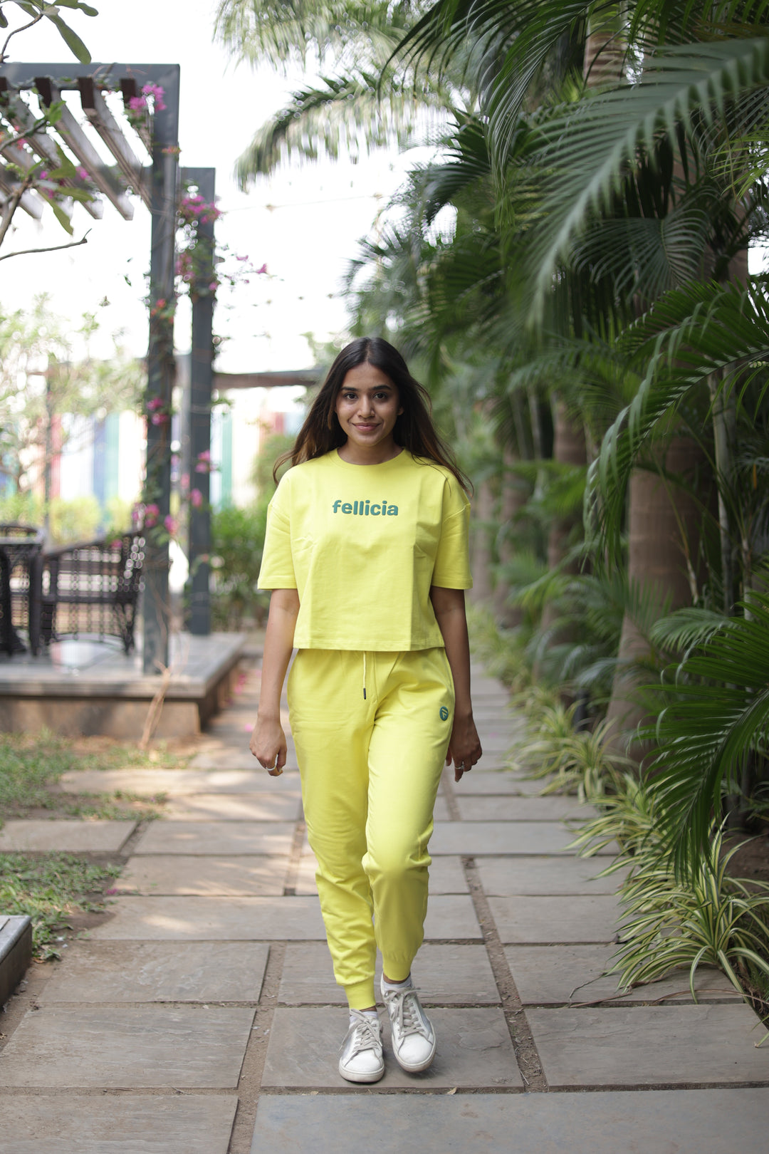 Co-ord Set (Neon Yellow) Sweatshirt & Joggers for Women